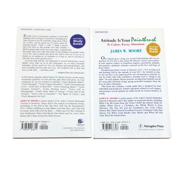 James W. Moore Books Lot of 8 Christian Inspirational Study Paperbacks Self Help - Picture 3 of 16